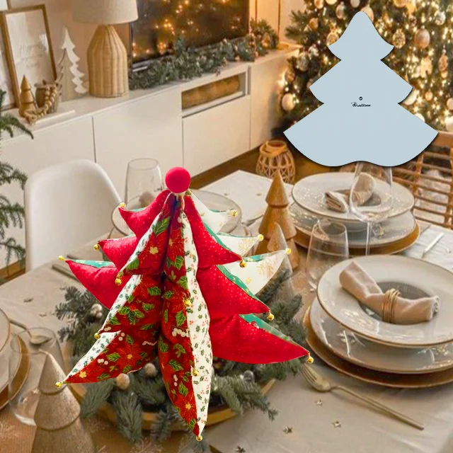 DIY Festive Christmas Tree Sewing Template - With Instructions