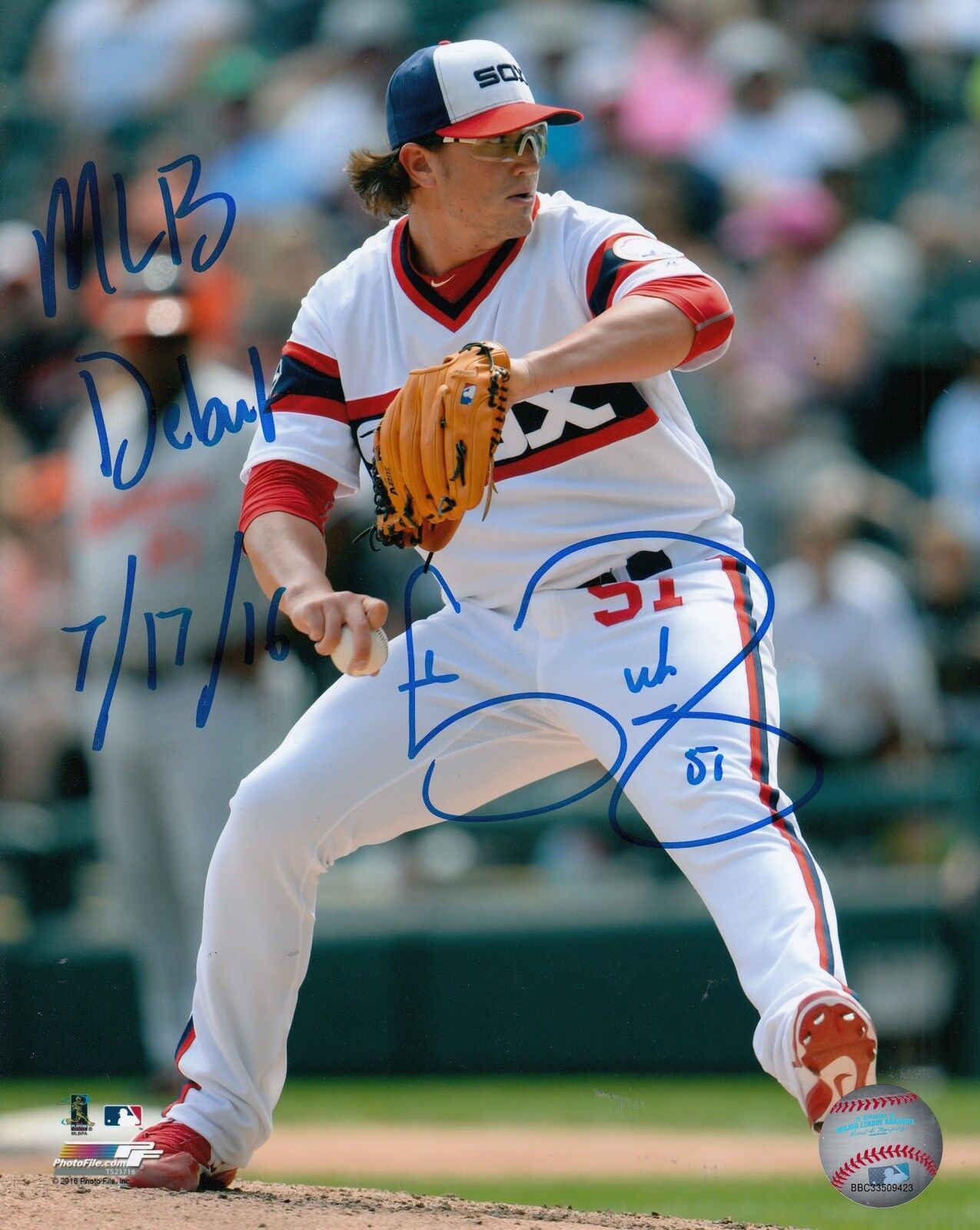 CARSON FULMER signed (CHICAGO WHITE SOX) Baseball 8X10 Photo Poster painting W/COA #3