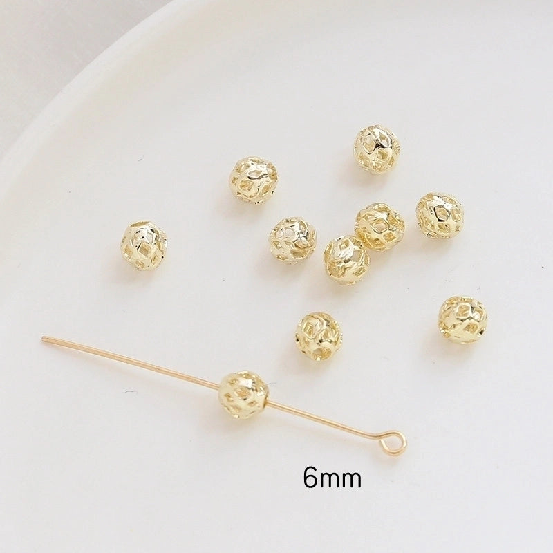 1 Piece Copper Solid Color Beads