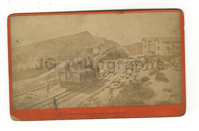 Rigi-Staffel - Original Carte-de-visite Photo Poster paintinggraph - Late 19th Century