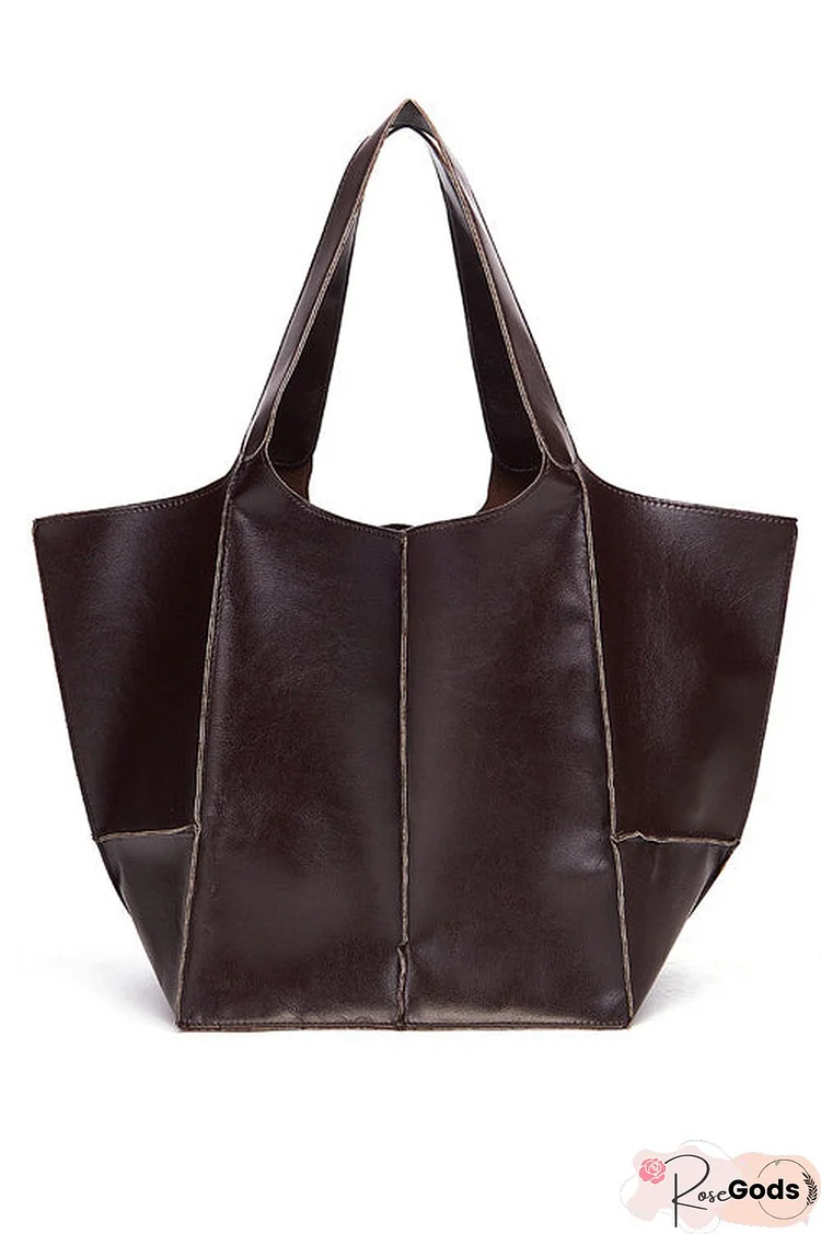 Oversized Leather Tote Bag