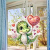 >SALE<5D DIY Diamond Painting Dots Pendant Cute for Garden Window Decor (Crocodile)