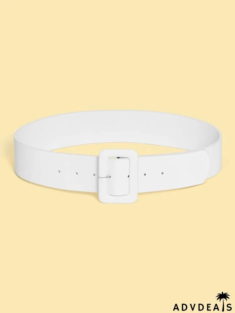 Geo Buckle Wide Belt