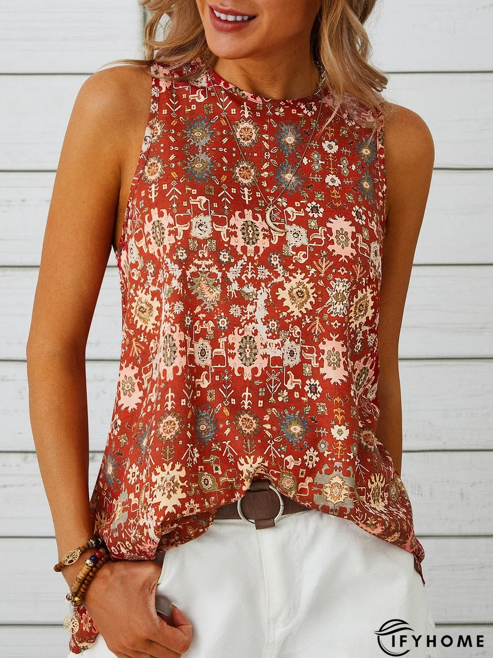 Cotton-Blend Top | IFYHOME