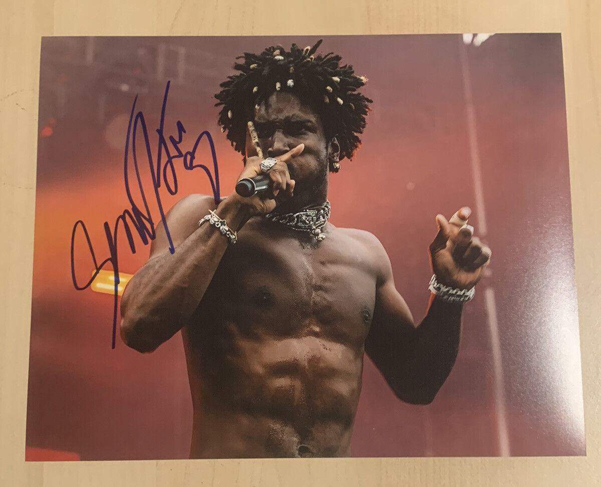 SAINT JHN HAND SIGNED 8x10 Photo Poster painting AUTOGRAPH RAPPER SINGER HUGE RARE COA