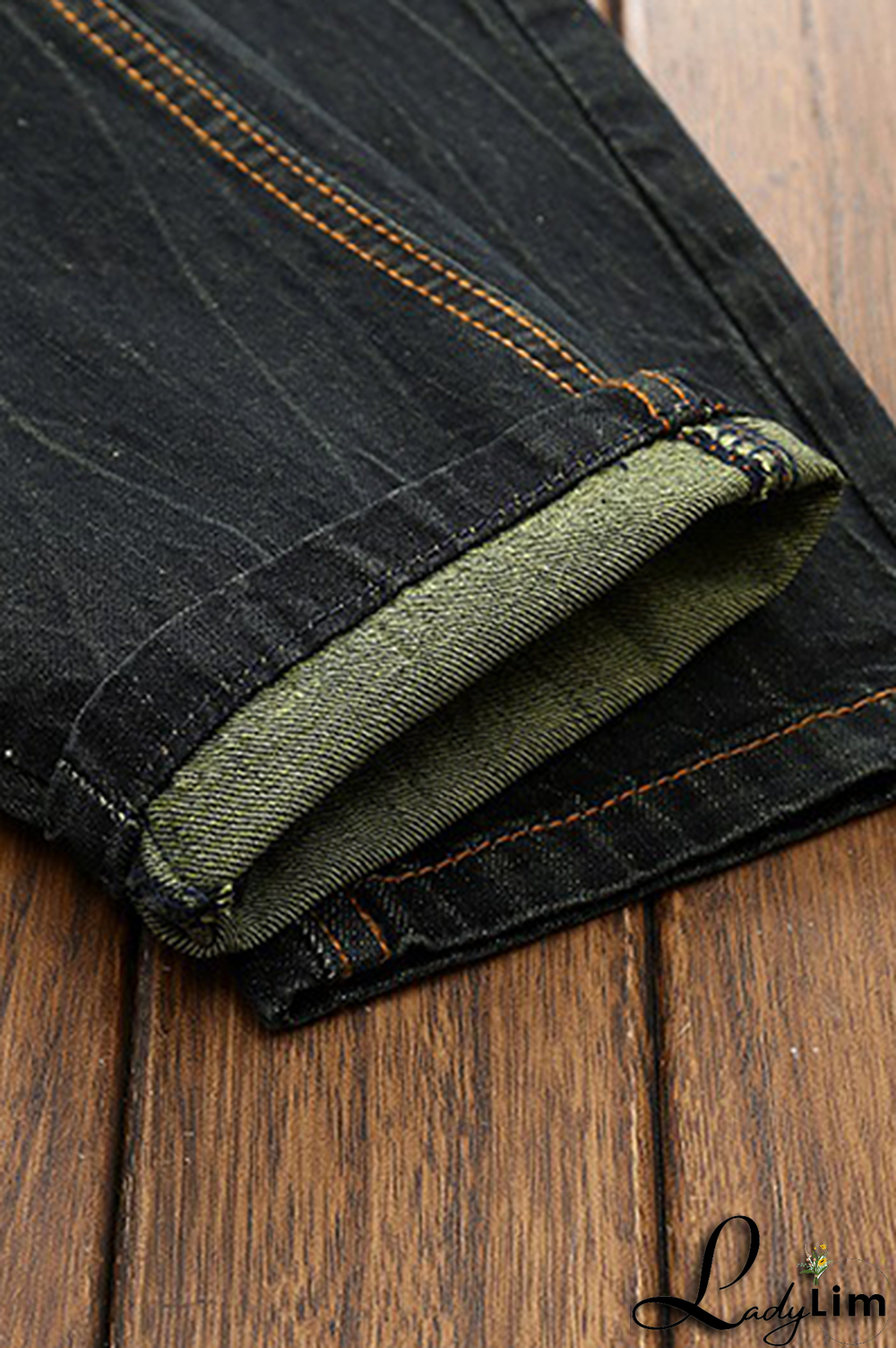 Blue Street Patchwork Tassel Ripped Make Old Bottoms