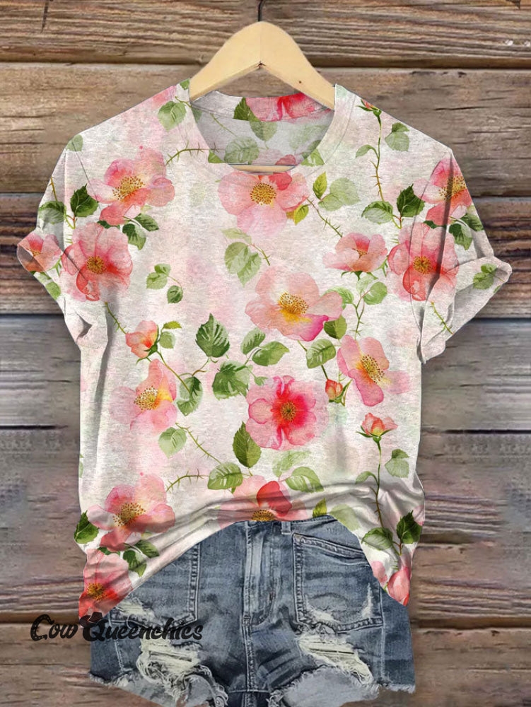 Vintage Art Print T-shirt Multicolor / S