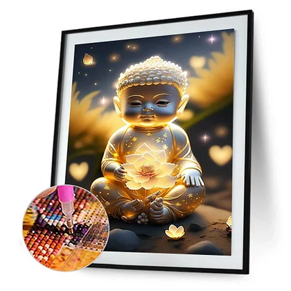 Diamond Painting, Kit complet, Zen, Mandala, 5D DIY