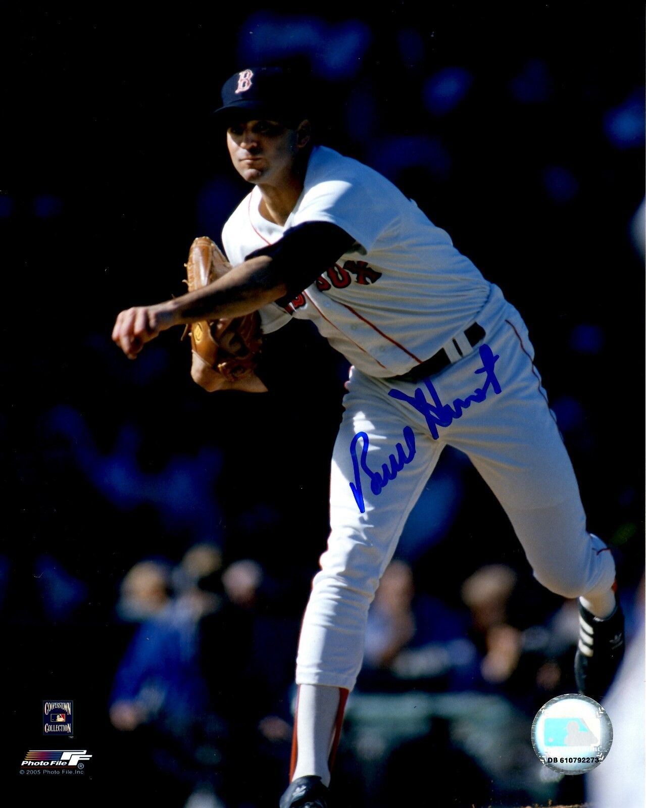 Signed 8x10 BRUCE HURST Boston Red Sox Photo Poster painting - COA