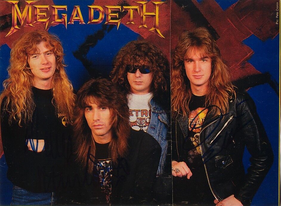 Megadeath Dave Mustaine & David Ellefson 7x9