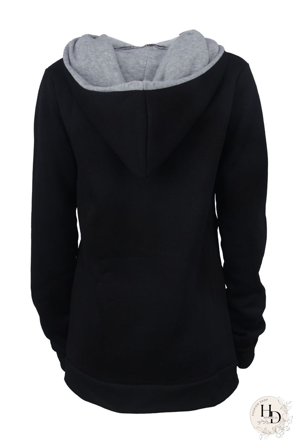 Graphic Print High Neck Pullover Sweatshirt