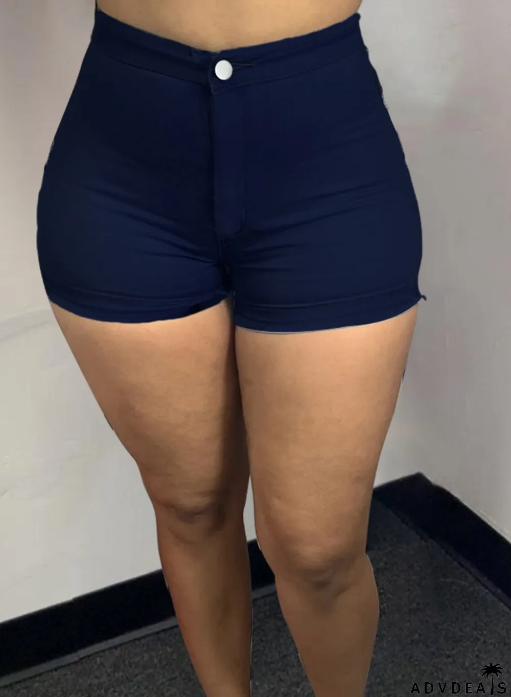 Summer Dark Blue High Cut High Waisted Sexy Denim Shorts