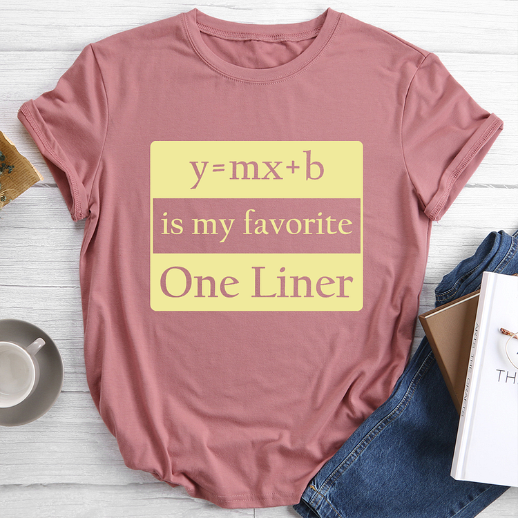 Y=MX+B is my favorite One Liner T-Shirt Tee