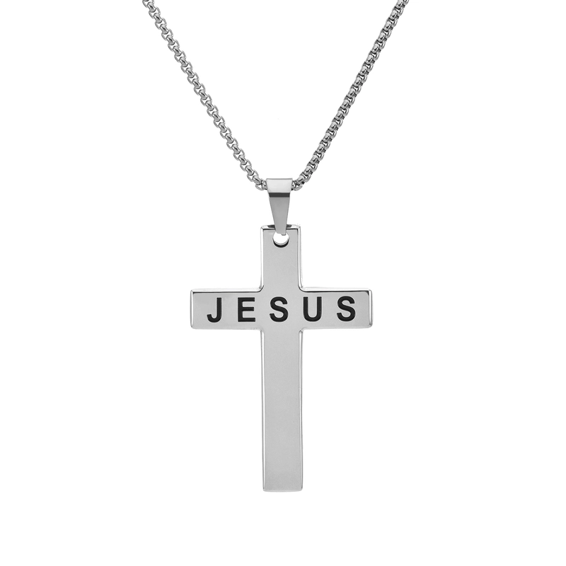 Hip-Hop Retro Cross 304 Stainless Steel Plating 18K Gold Plated Men’s