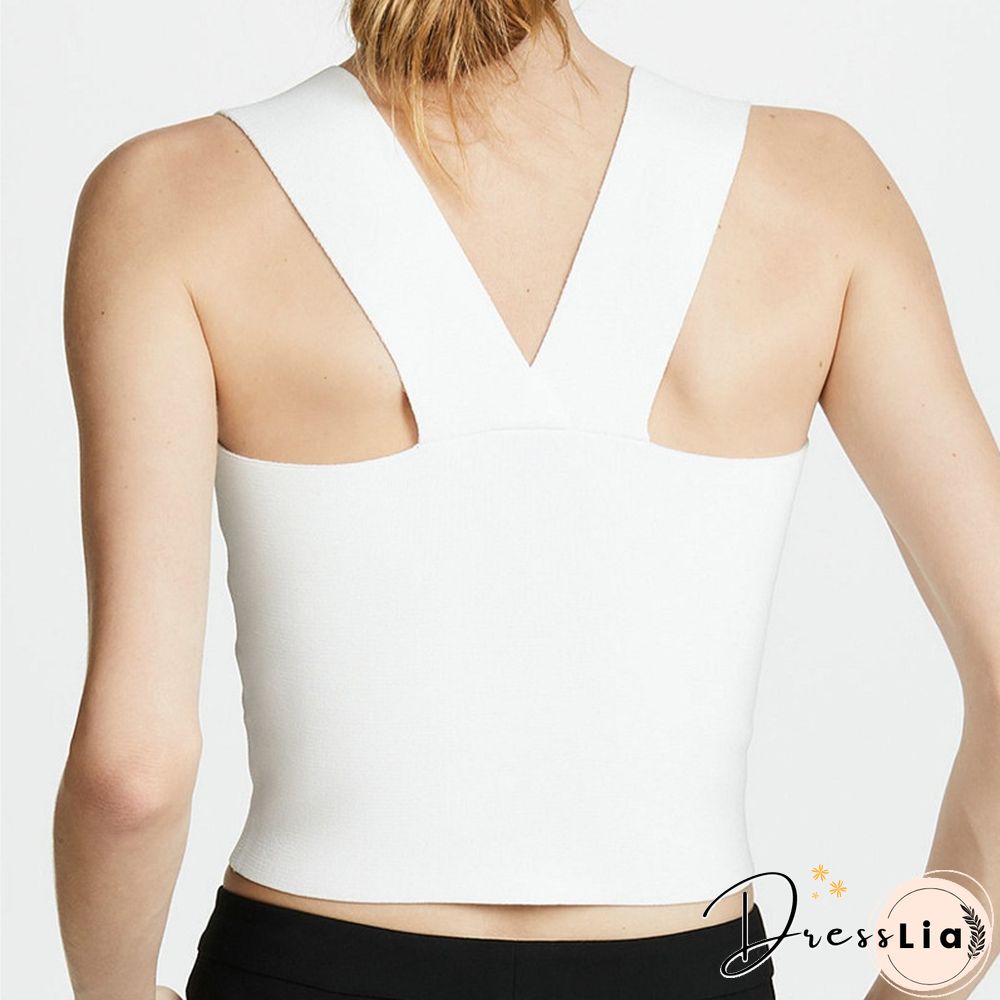 New Women Knit Vest Cross Shoulder Strap Square Collar Ladies Sleeveless Tank Top Female Slim Sexy Camisole