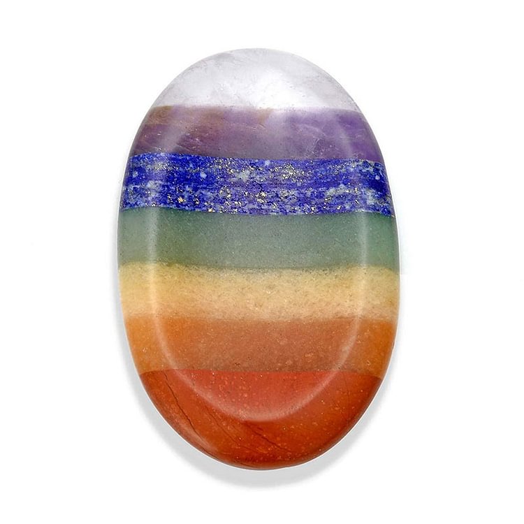 Chakra Rainbow Thumb Worry Stone