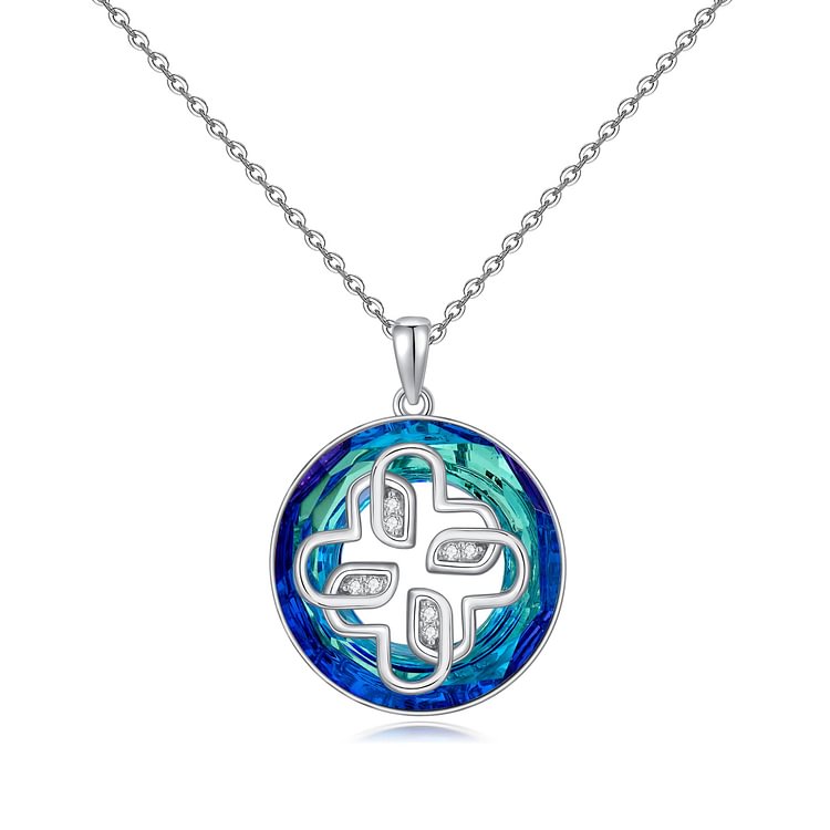 For Granddaughter - S925 For Each Day that You Live We Wish You Joy Crystal Necklace