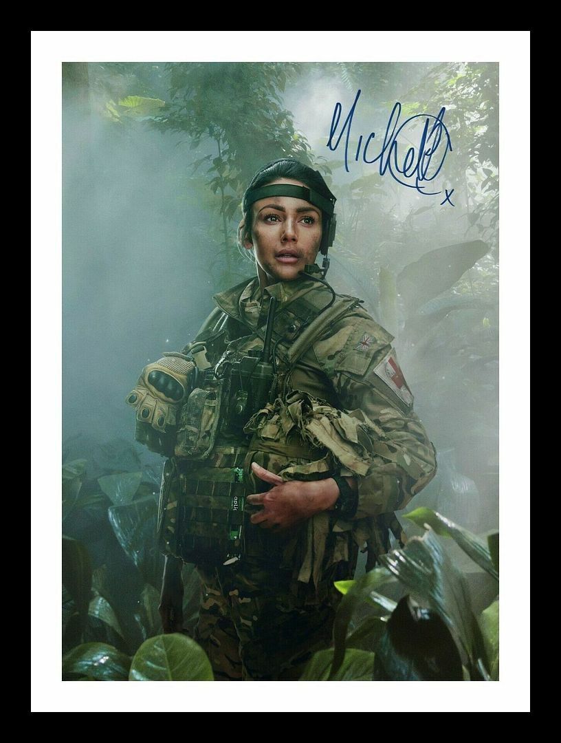 Michelle Keegan - Our Girl Autograph Signed & Framed Photo Poster painting 1