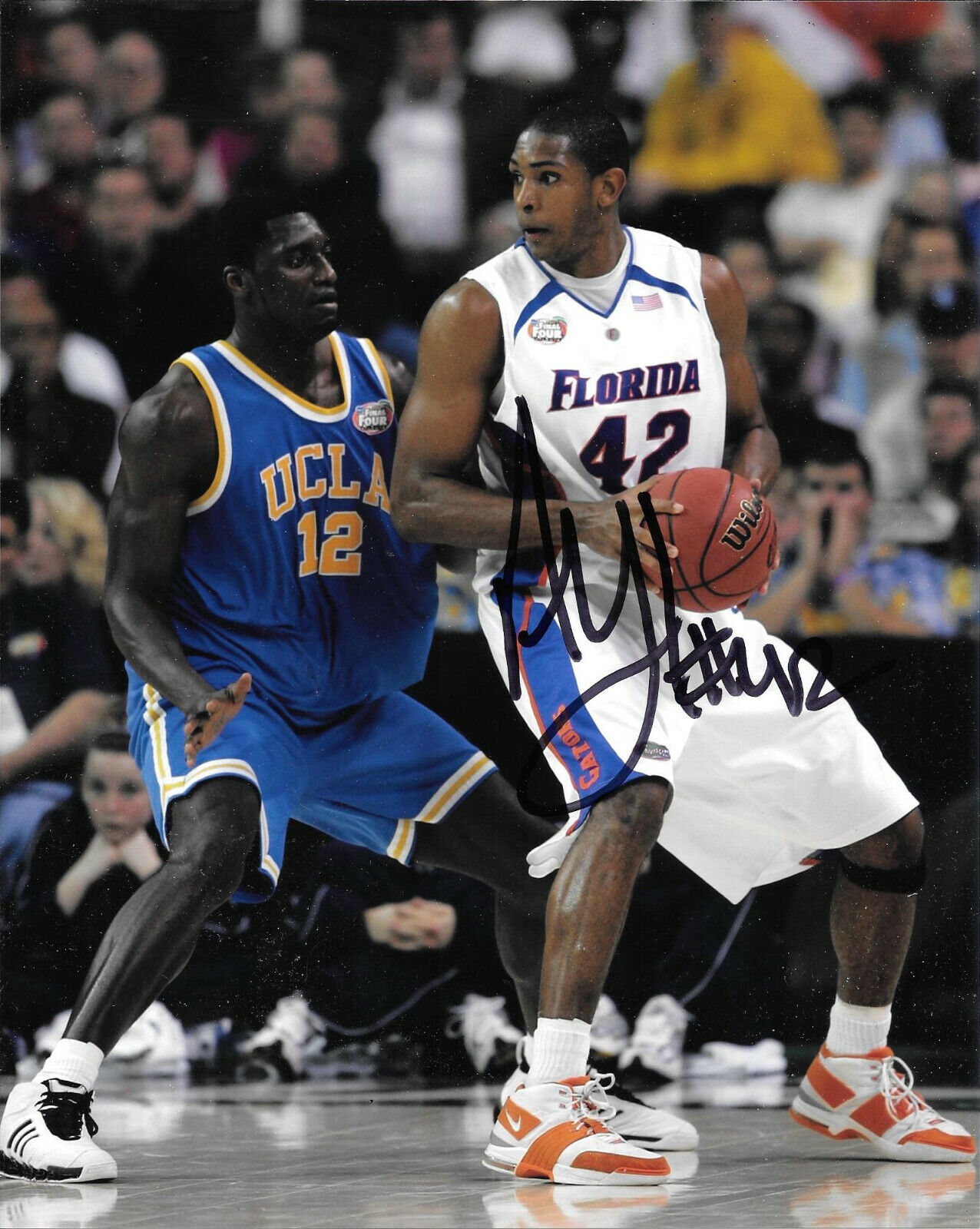 PHILADELPHIA 76ERS AL HORFORD HAND SIGNED FLORIDA GATORS 8X10 Photo Poster painting W/COA