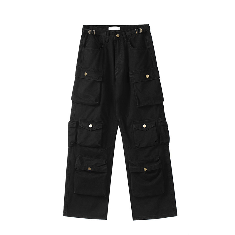 Multi Pockets Vintage Baggy Cargo Jeans / TECHWEAR CLUB / Techwear