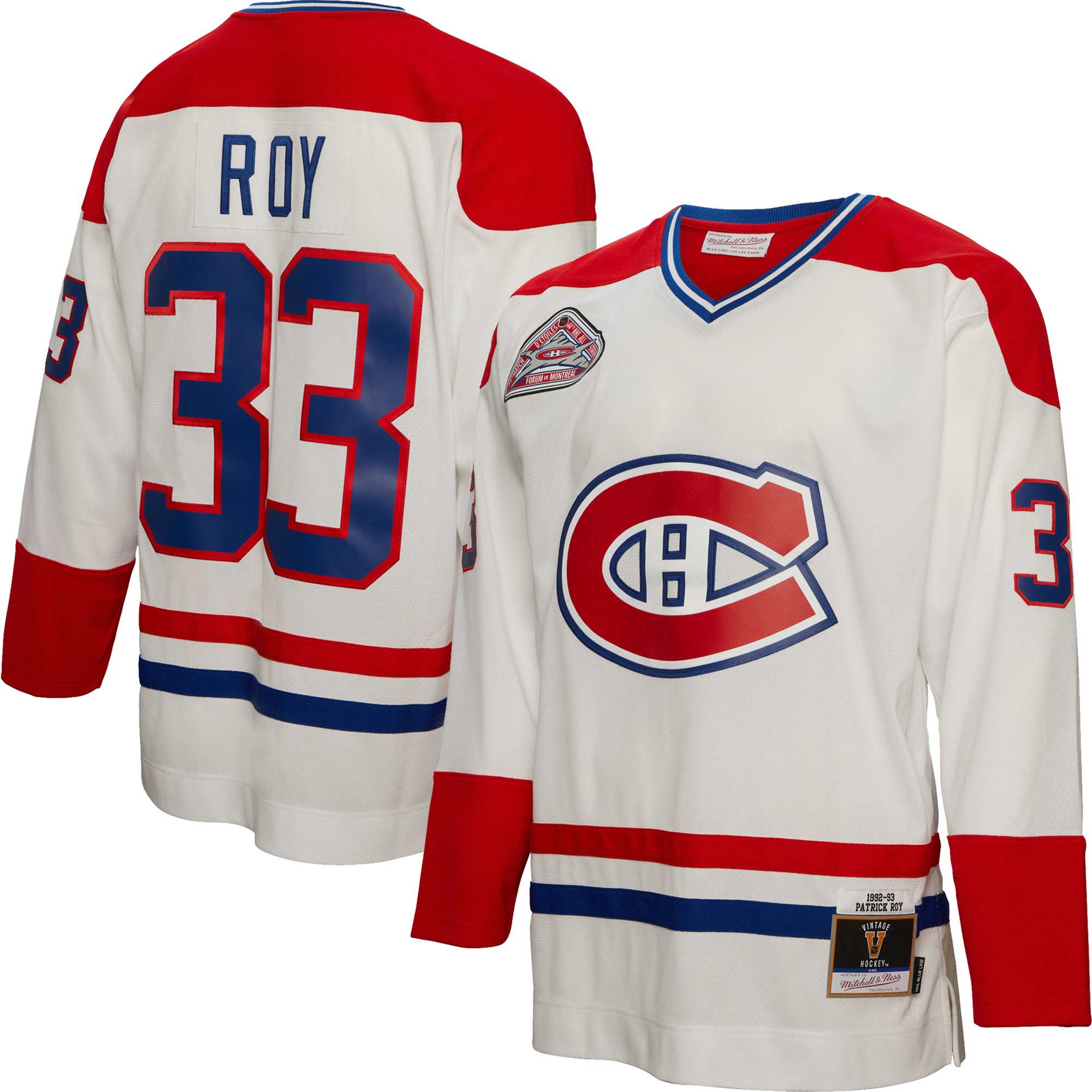 Patrick Roy Montreal Canadiens Mitchell & Ness  1992/93 Blue Line   Jersey – White mysite