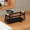 Sink Caddy Organizer & High Brush Holder Kitchen Bathroom Sponge Holder Basket