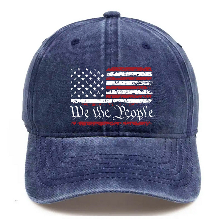 We The People American Flag Hat