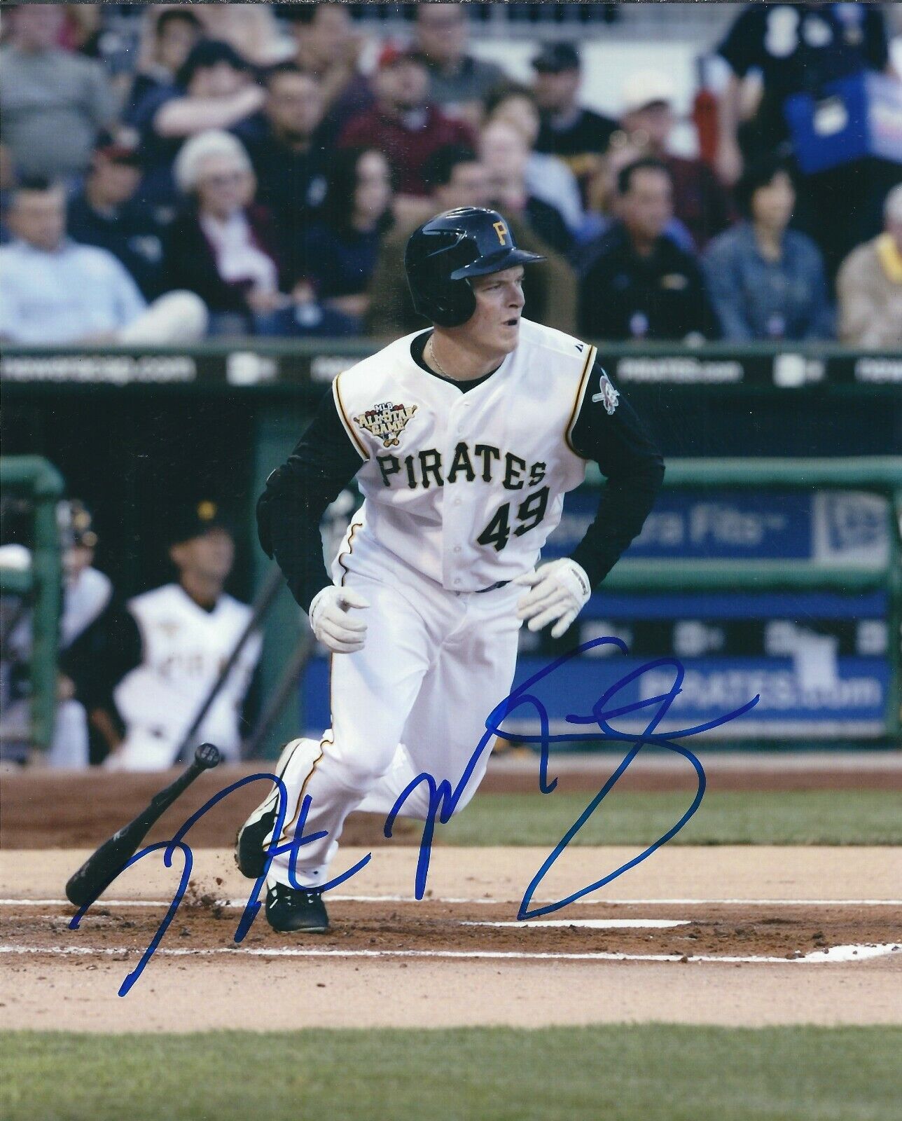 Signed 8x10 NATE MCLOUTH PITTSBURGH PIRATES Autographed Photo Poster painting- COA