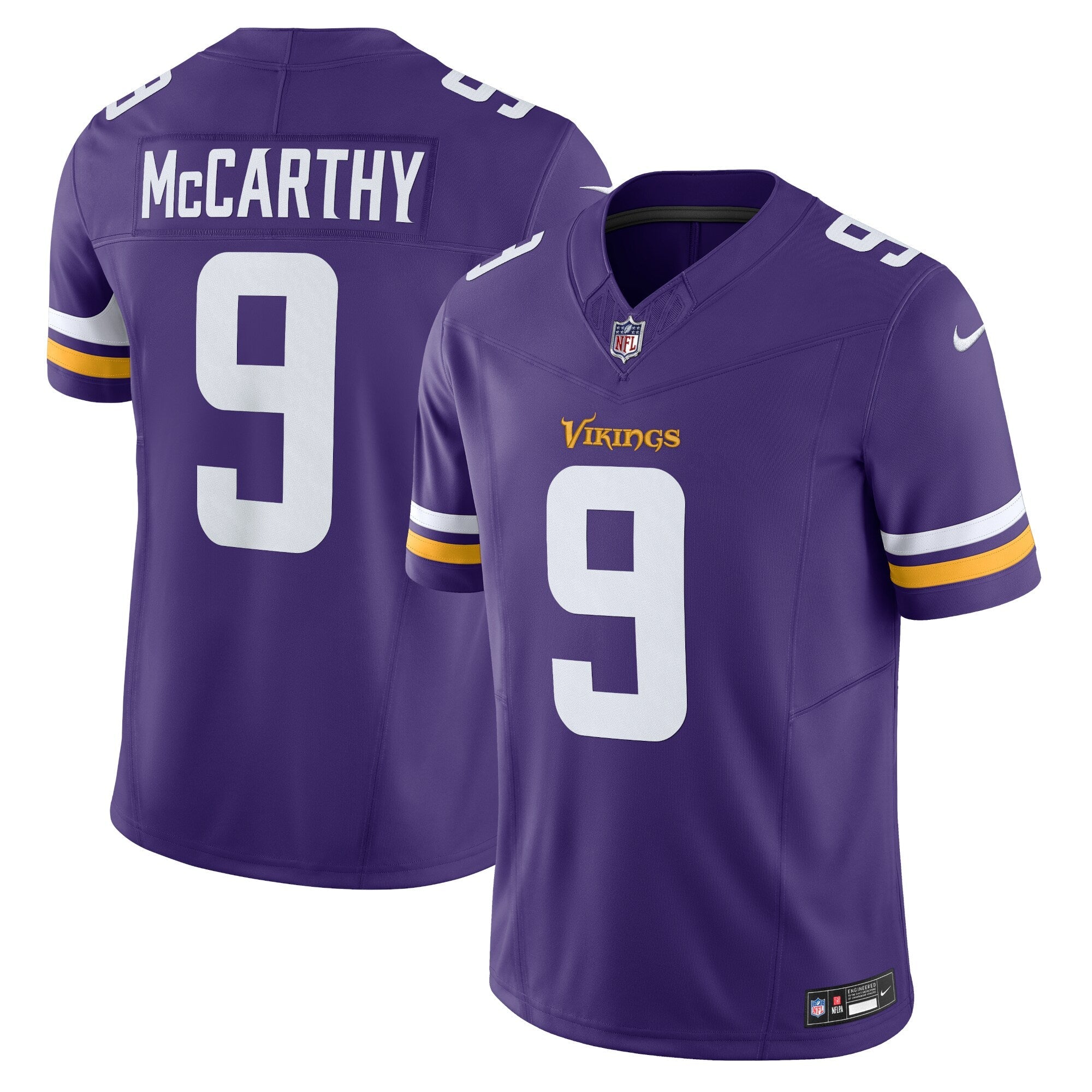 J.J. McCarthy Minnesota Vikings Nike Vapor F.U.S.E. Limited Jersey - Purple mysite