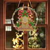 Christmas Diamond Painting Ornament Bell Wreath Hanging Decor 9.45x9.45in