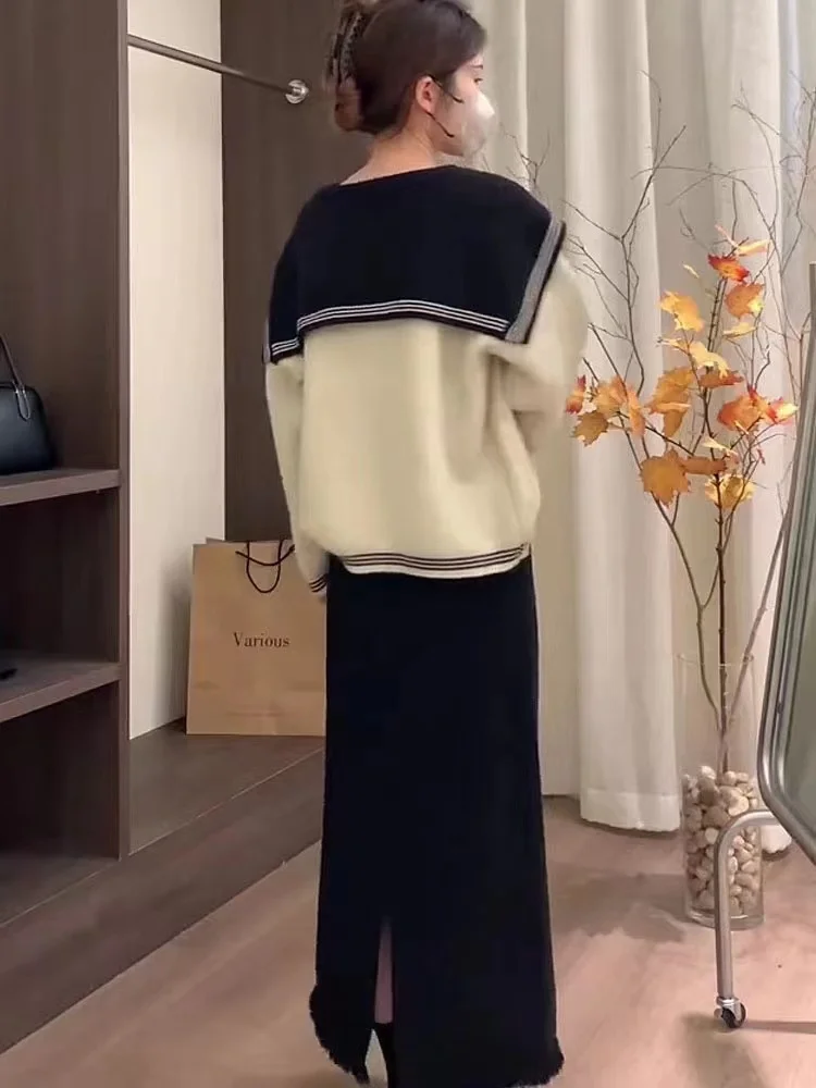 Toloer Toloer Collar Autumn 2024 New Loose Casual Age Reduction Doll Collar Cardigan Korean Version Show Thin Sweater Women-Outfit Ideas