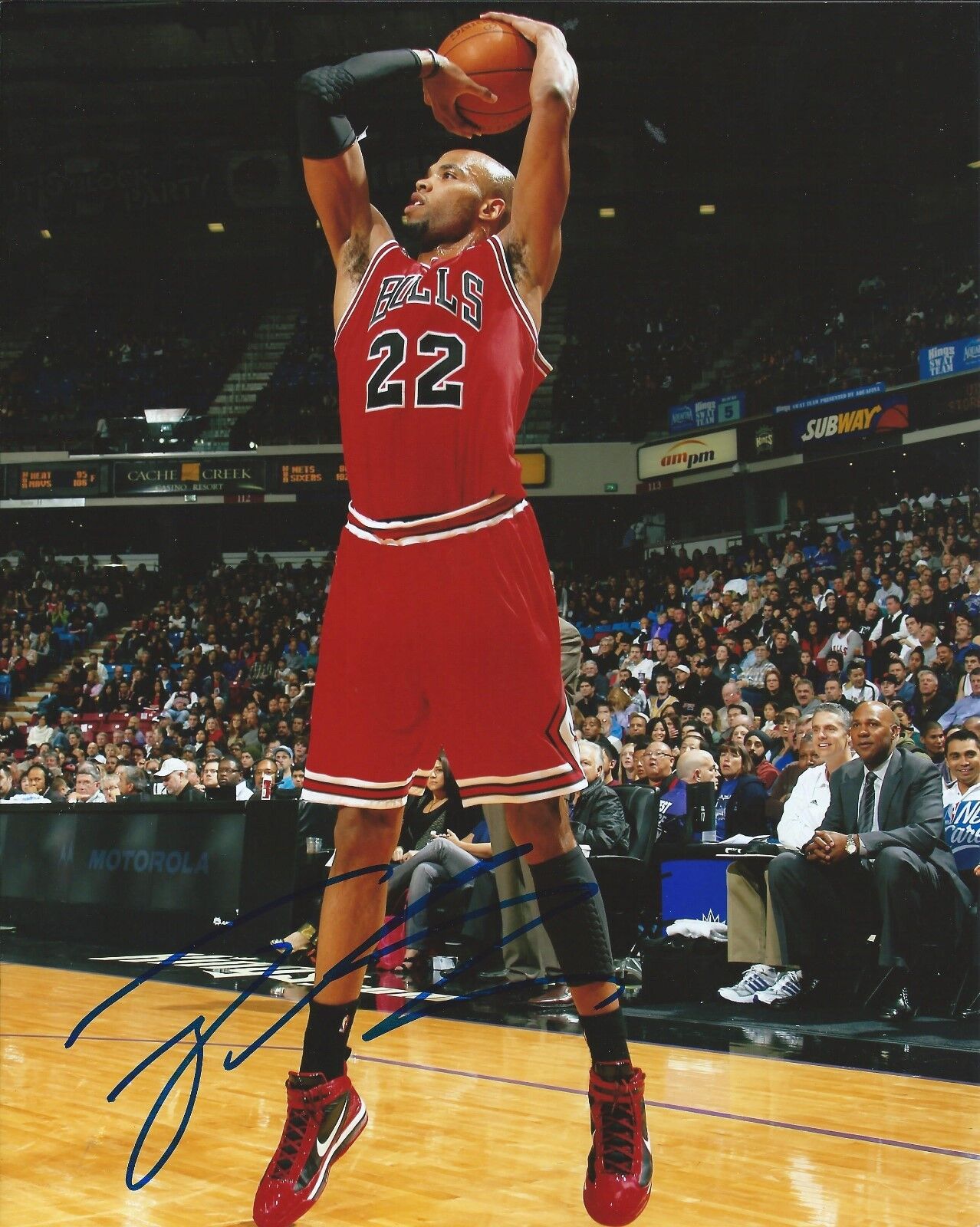 TAJ GIBSON signed autographed CHICAGO BULLS 8x10 Photo Poster painting