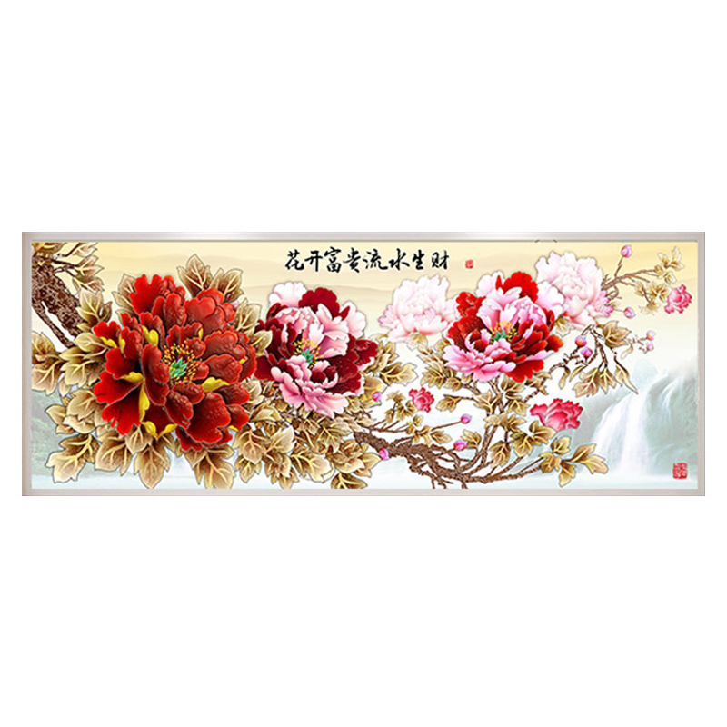 

Blooming Flowers - 11CT Stamped Cross Stitch - 150*55CM, 501 Original