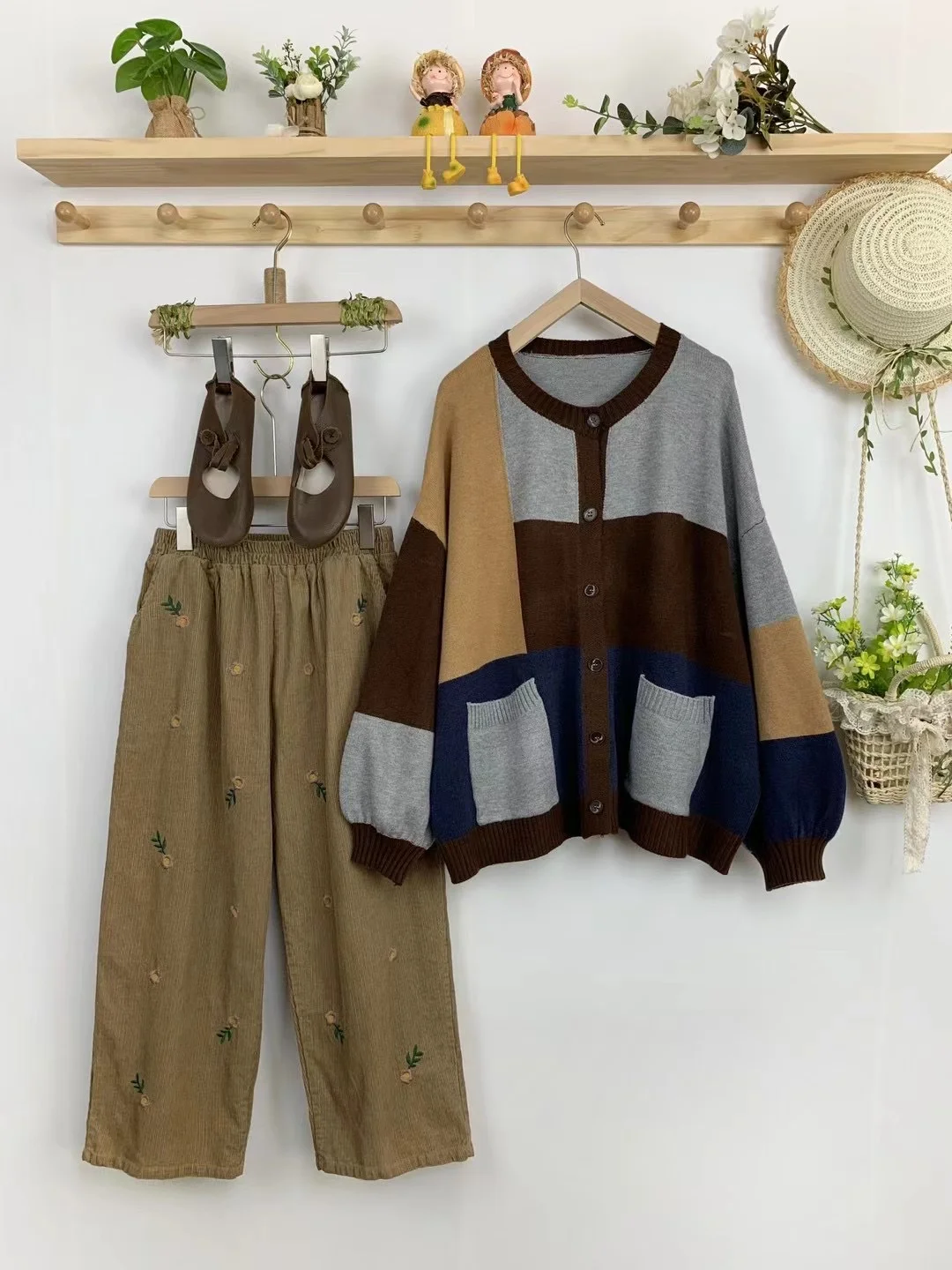 Chicfifth Sweater Women Winter Long Sleeve High Quality Autumn Vintage Top Knitted Cardigan