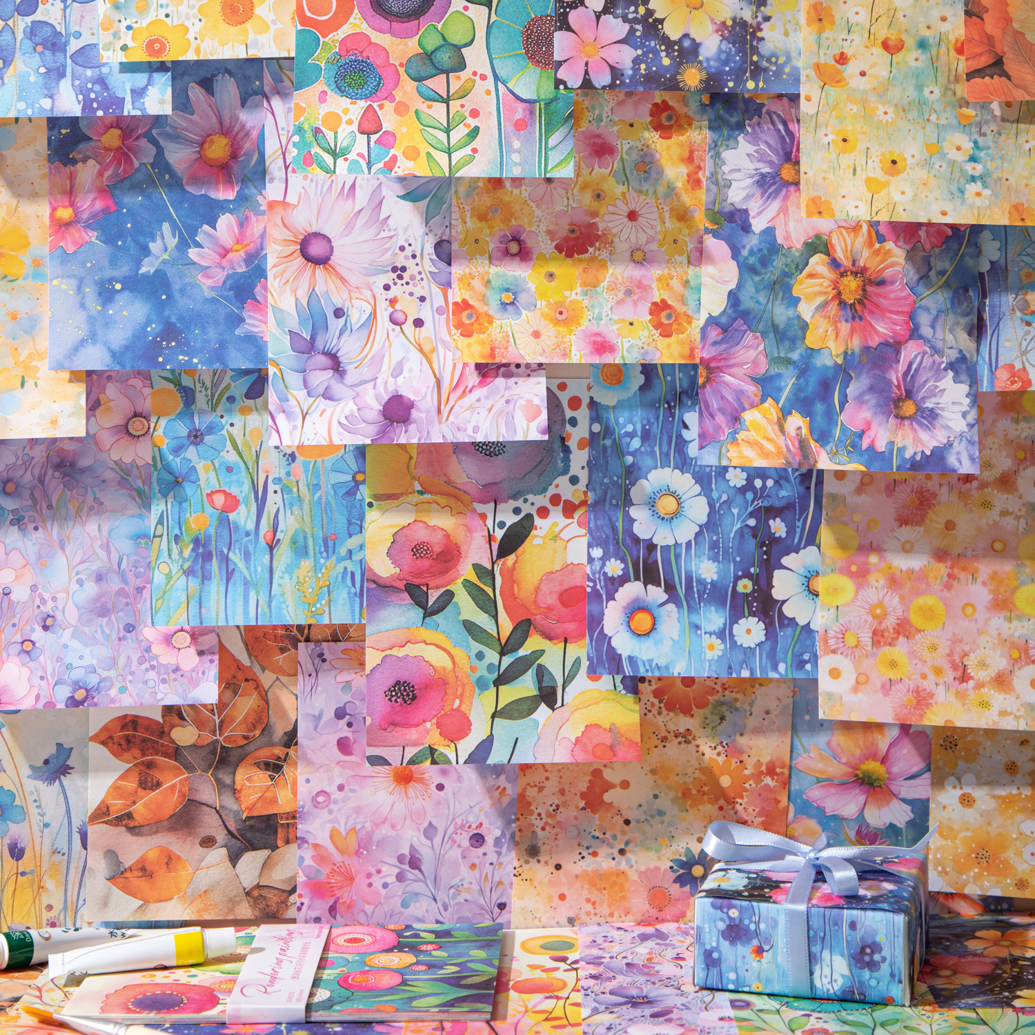 소재지 - 렌더링 및 페인팅 꽃 시리즈 빈티지 식물 꽃