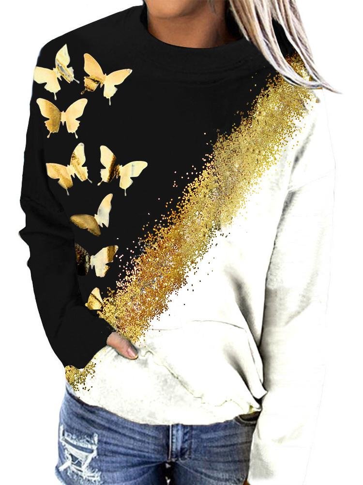 Women's Long Sleeve Printed Top