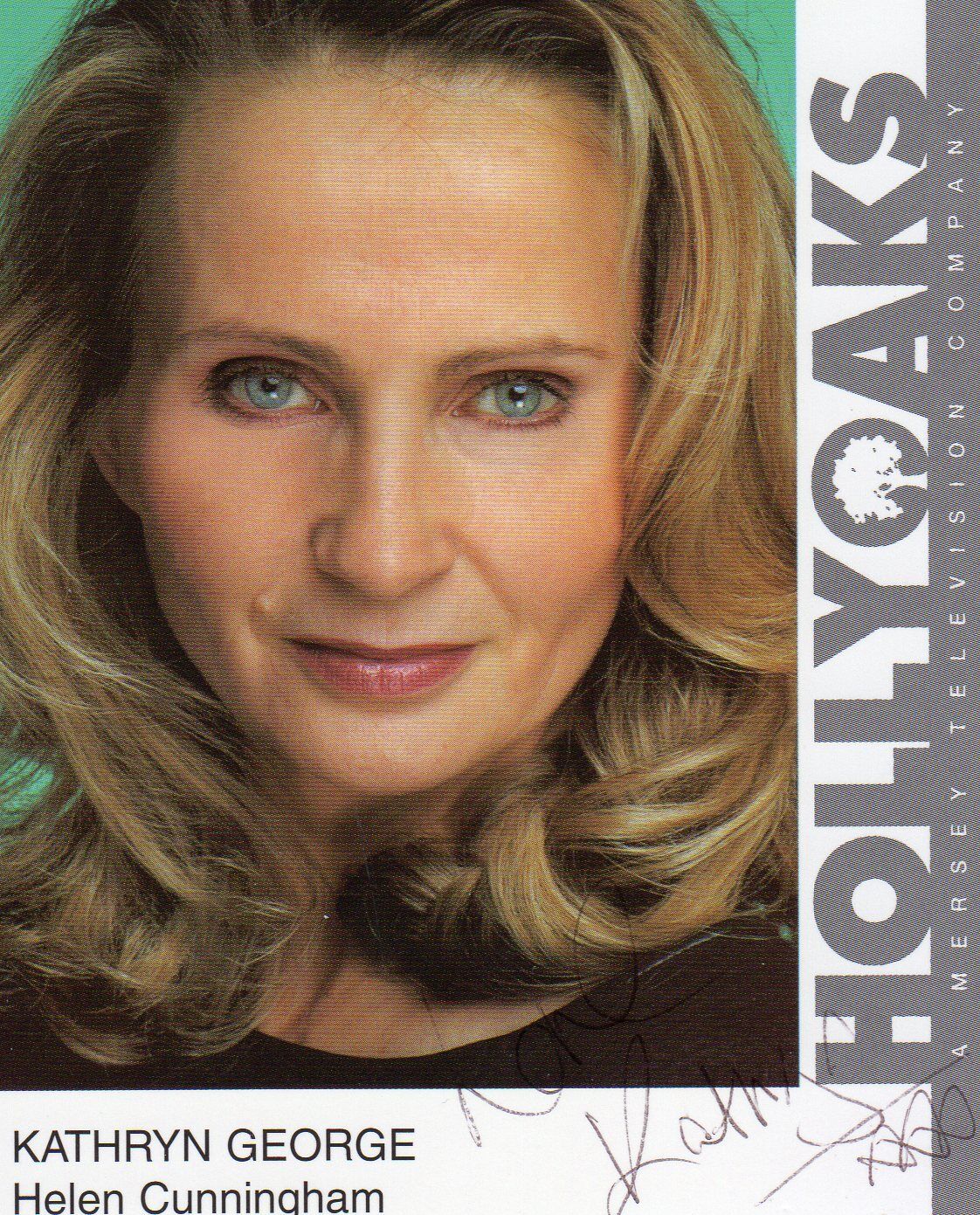 KATHRYN GEORGE AUTOGRAPH HOLLYOAKS TV SOAPS