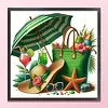 Holiday Umbrellas-11CT Stamped Cross Stitch 40*40cm/15.75*15.75in tapestrymarket