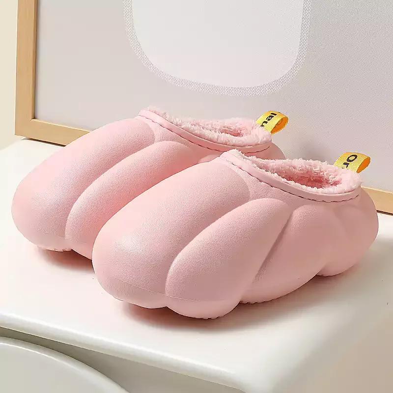 Letclo™  Winter Indoor Warm Non-slip Soft Bottom Cloud Slippers letclo Letclo