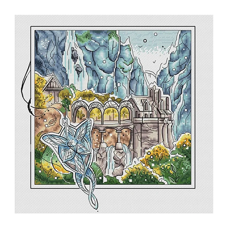 Lord Of The Ring 14CT Counted /Stamped Cross Stitch 45*45CM