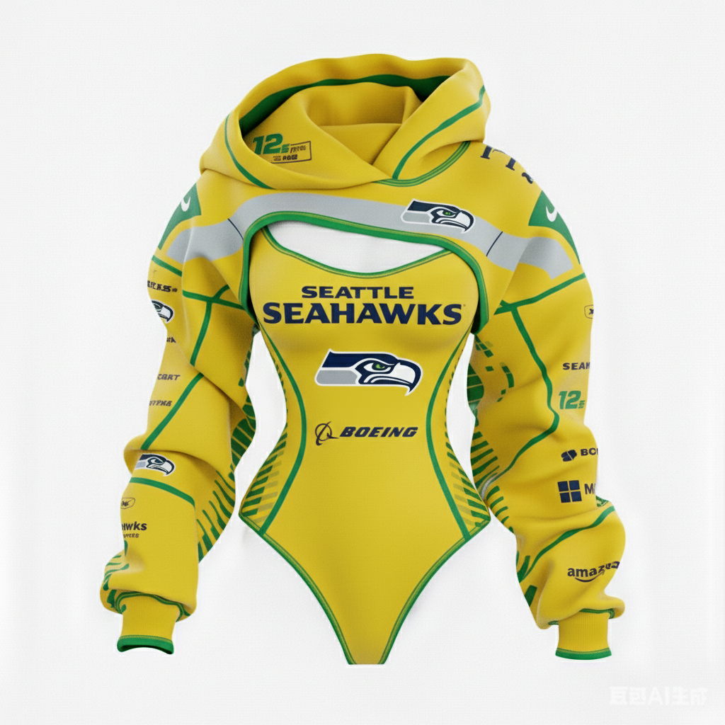 2026 New Women's Rugby Team Logo Digital Print Irregular Cut Suit