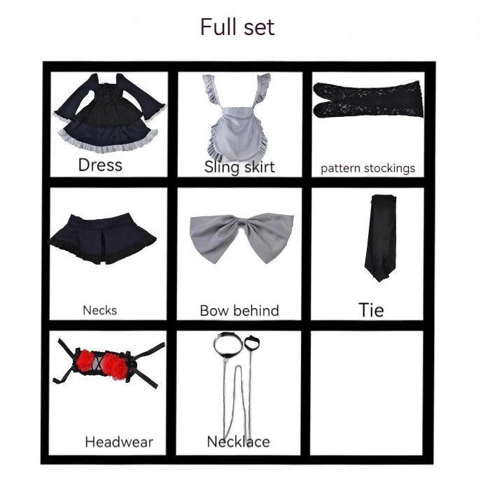 [Wetrose] In Stock Marin Kitagawa Shizuku Kuroe Cosplay Costume My Dress-Up Darling Anime Maid Lolita Full Set Halloween