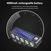 20LED Solar Bicycle Horn Light USB Rechargeable Power Display Bicycle Headlight
