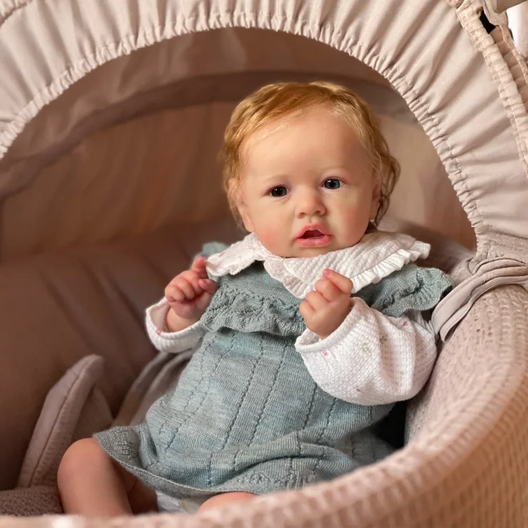 20'' Lifelike Realistic Awake Girl Doll Named Mesia Reborn Baby Doll with Blonde Hair：Realistic Reborn Baby Dolls By Rsgdolls®
