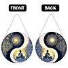 (US Local)Acrylic Diamond Painting Hanging Pendant Diamond Art Window Pendants (B)