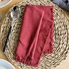 45x45cm Plain Colors Linen Cotton Tassel Napkin for Event Catering