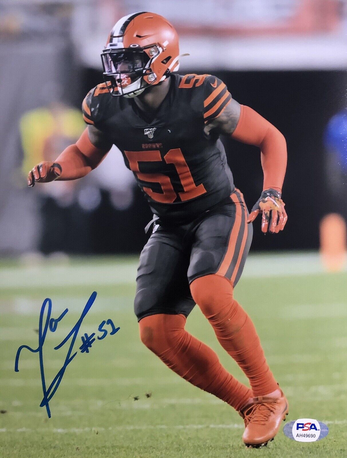 Mack Wilson Signed Autographed Cleveland Browns 8x10 Photo Poster painting Alabama Psa/Dna