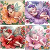 (Multi-Style)Flower Fairy-Partial Special Shaped Diamond Painting 30*30CM