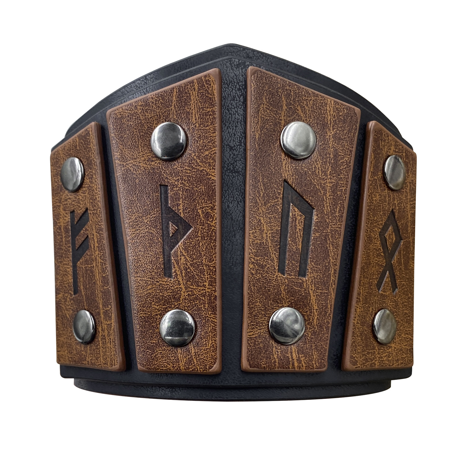 Viking - style Retro Rune Leather Wristbands