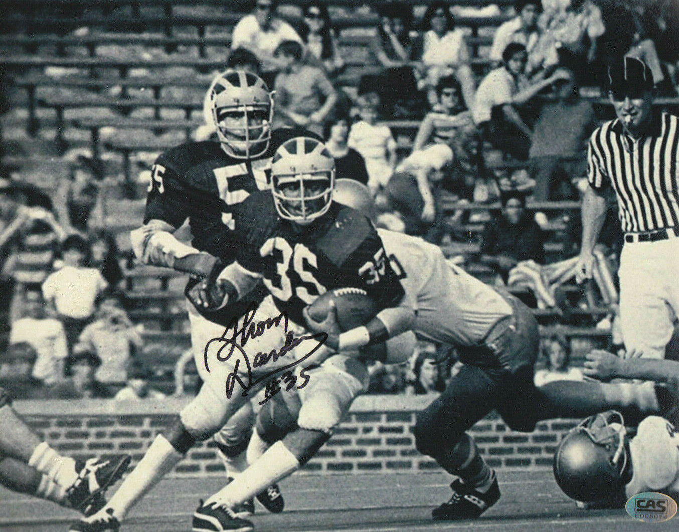 THOM DARDEN AUTOGRAPH SIGNED 8X10 Photo Poster painting COA CAS MICHIGAN WOLVERINES BROWNS